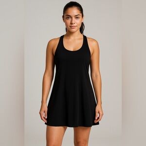 CALIA Women’s Energize Exercise Mini Tennis Dress M Black Athleisure Goth